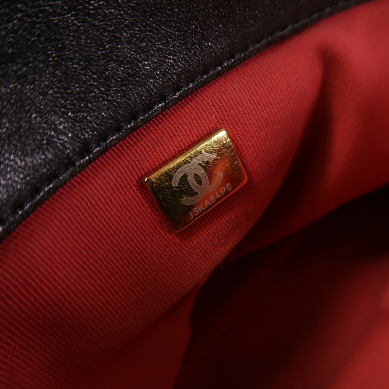 CHANEL 羊皮皮革C19 Medium手挽肩背兩用袋-6