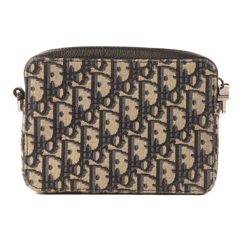 Dior 塗層帆布Zipped Pouch With Strap銀扣肩背袋-1