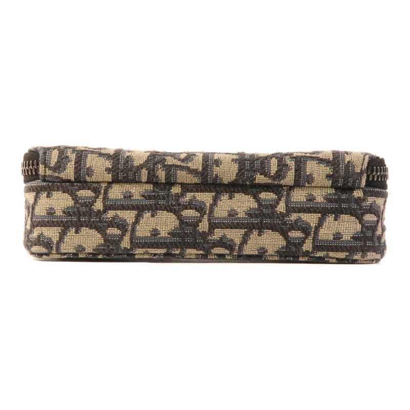 Dior 塗層帆布Zipped Pouch With Strap銀扣肩背袋-3
