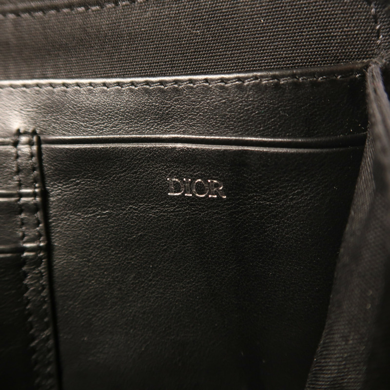 Dior 塗層帆布Zipped Pouch With Strap銀扣肩背袋-6