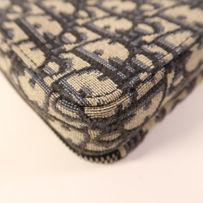 Dior 塗層帆布Zipped Pouch With Strap銀扣肩背袋-13