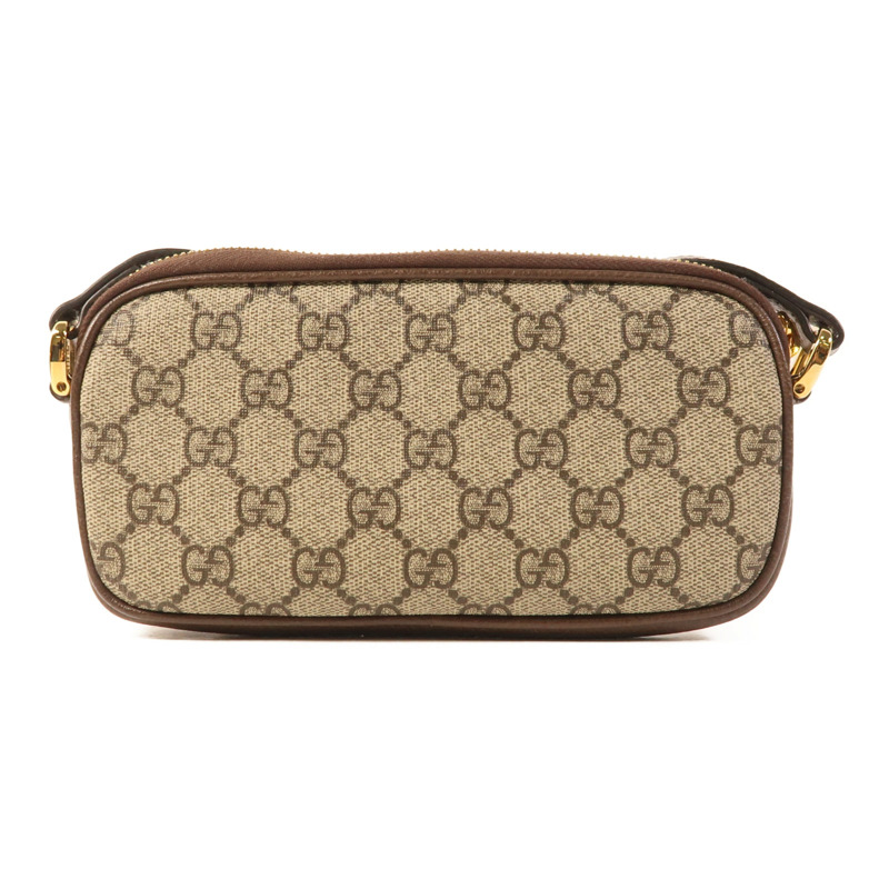 GUCCI 塗層帆布Shoulder Bag金扣肩背袋-1