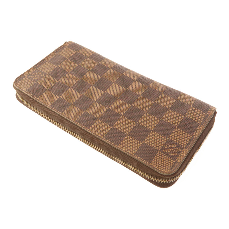 LOUIS VUITTON Damier Zippy Long Wallet金扣長錢包-3