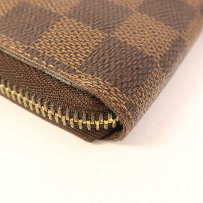LOUIS VUITTON Damier Zippy Long Wallet金扣長錢包-10