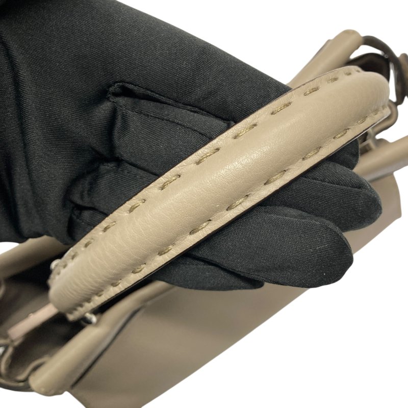 FENDI 芬迪 PEEKAPOO Medium 皮革 手提包 大象灰-20