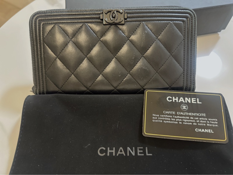 香奈兒長夾（黑釦）-0