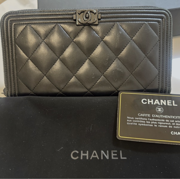 香奈兒長夾（黑釦）-10