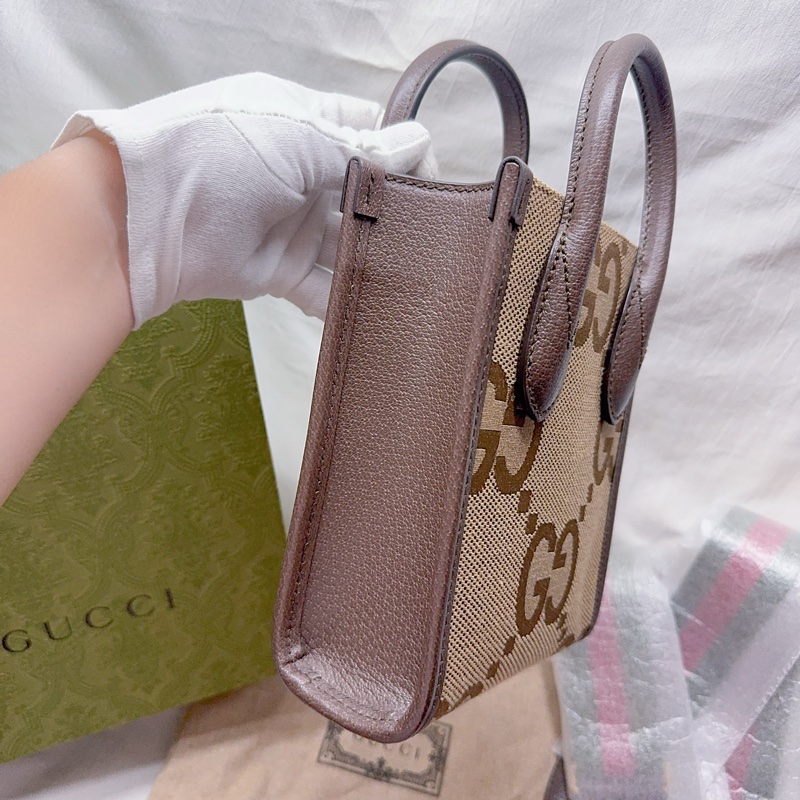 全新Gucci老花JUMBO GG肩背手提琴譜包 gucci包 gucci斜背 gucci托特包 Gucci琴譜包-16