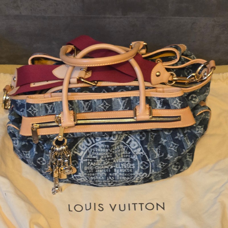 Louis Vuitton 2006 牛仔包 CABAS RAYE GM-2
