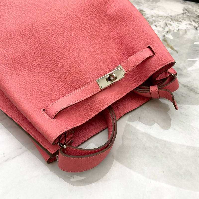 Hermes愛馬仕 So kelly26 齋普爾粉 手提單肩包~-2