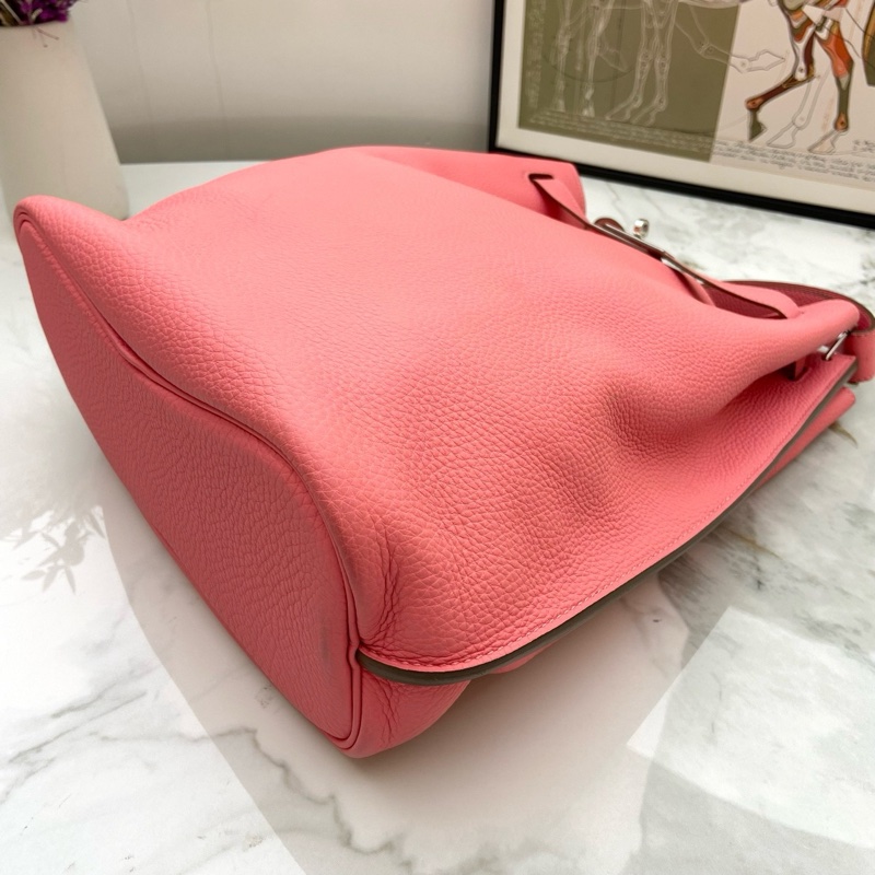 Hermes愛馬仕 So kelly26 齋普爾粉 手提單肩包~-5