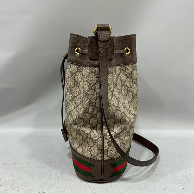 Gucci 540457 老花pvc拼牛皮水桶包 ophidia gg bucket bag-2