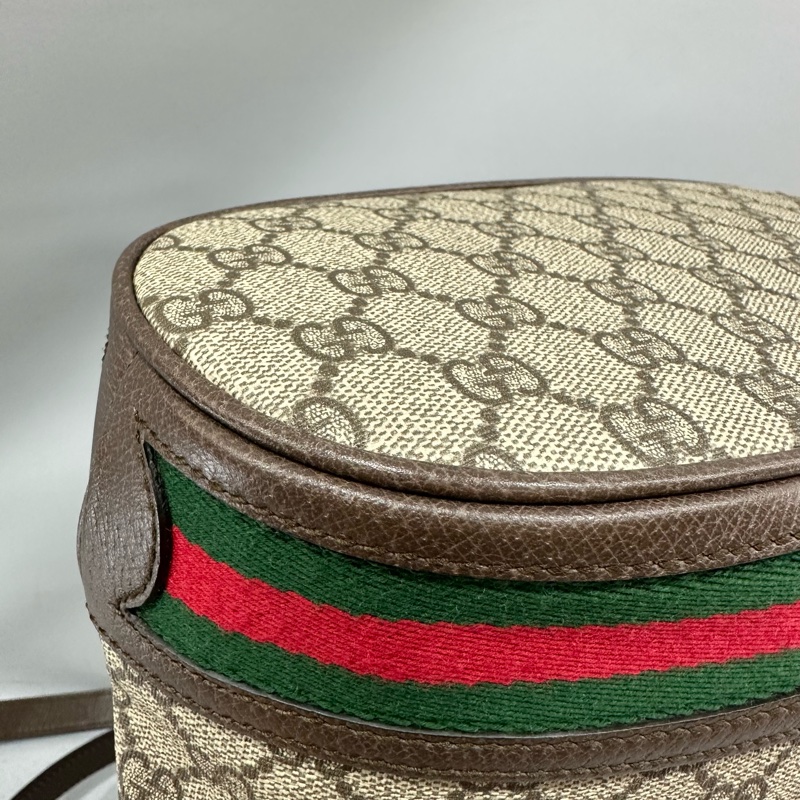 Gucci 540457 老花pvc拼牛皮水桶包 ophidia gg bucket bag-6