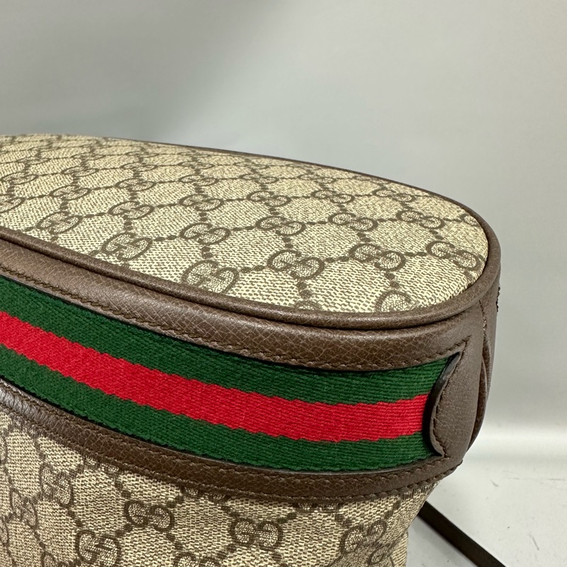 Gucci 540457 老花pvc拼牛皮水桶包 ophidia gg bucket bag-7