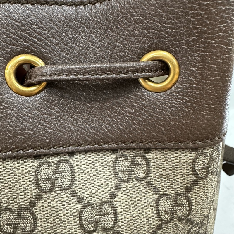 Gucci 540457 老花pvc拼牛皮水桶包 ophidia gg bucket bag-17