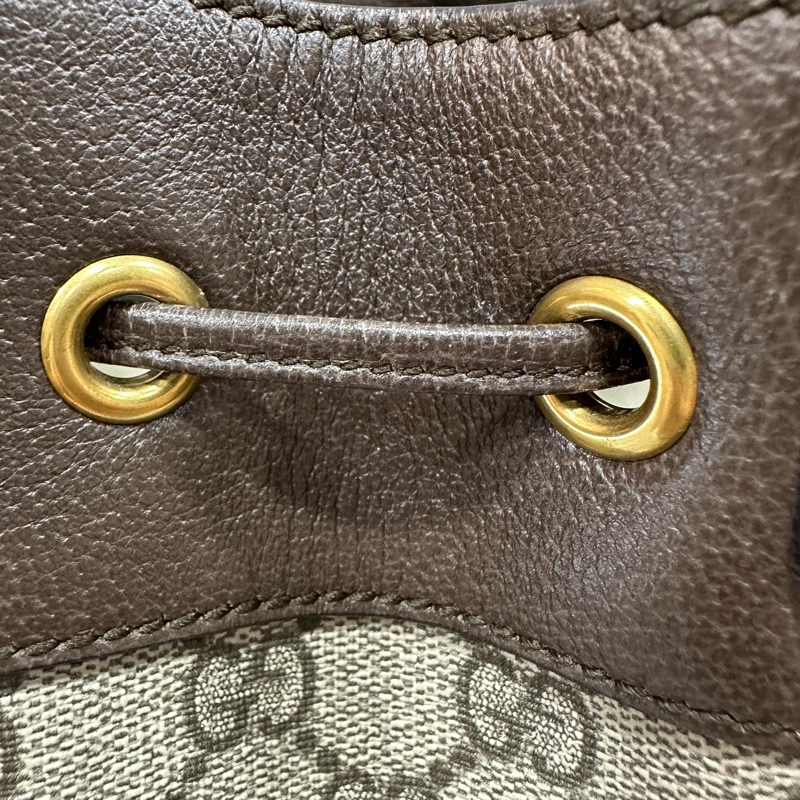 Gucci 540457 老花pvc拼牛皮水桶包 ophidia gg bucket bag-19