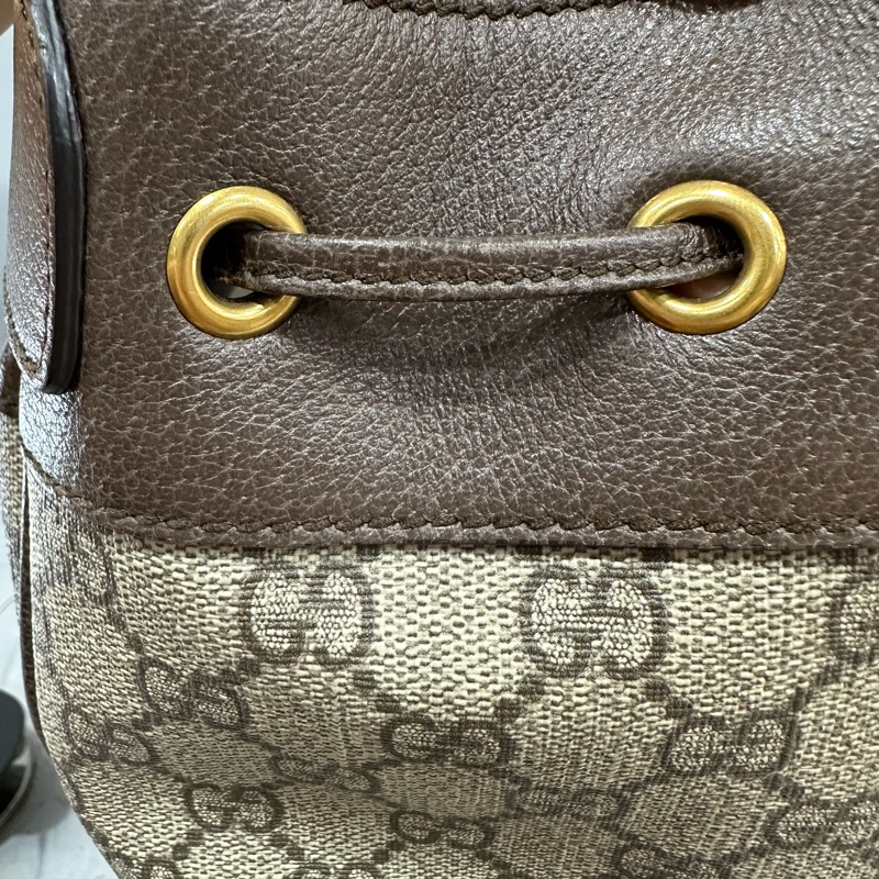 Gucci 540457 老花pvc拼牛皮水桶包 ophidia gg bucket bag-21