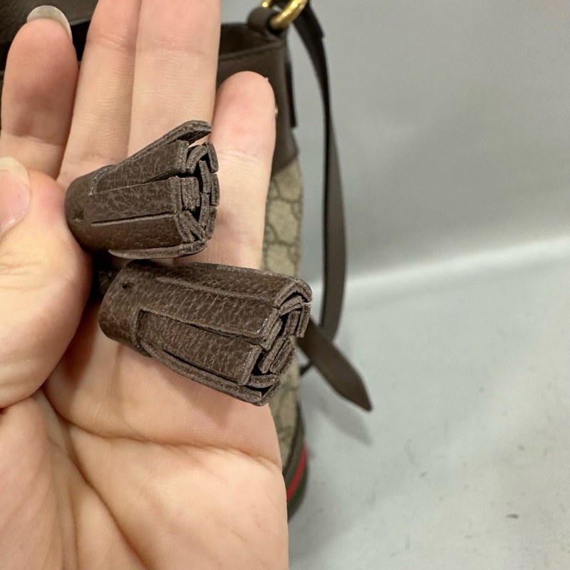 Gucci 540457 老花pvc拼牛皮水桶包 ophidia gg bucket bag-25
