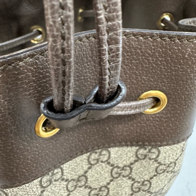 Gucci 540457 老花pvc拼牛皮水桶包 ophidia gg bucket bag-26