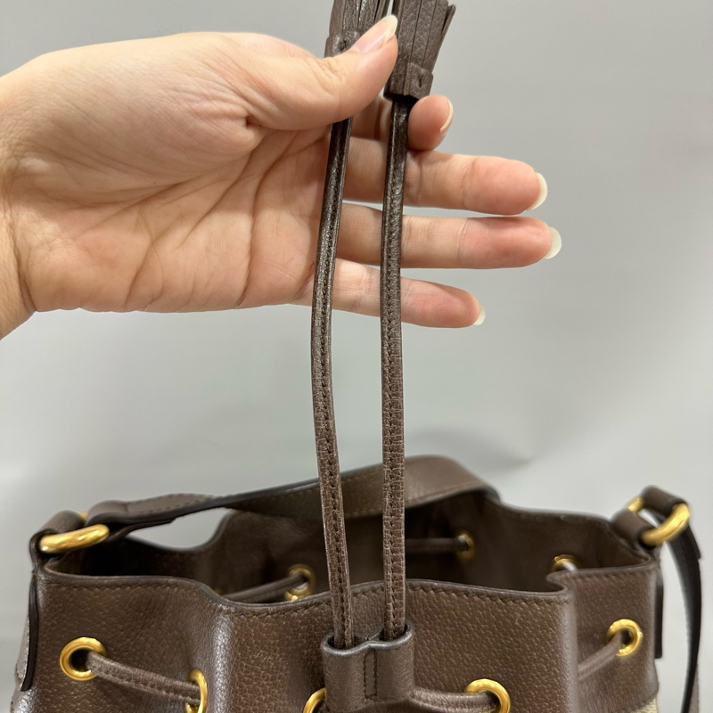 Gucci 540457 老花pvc拼牛皮水桶包 ophidia gg bucket bag-27