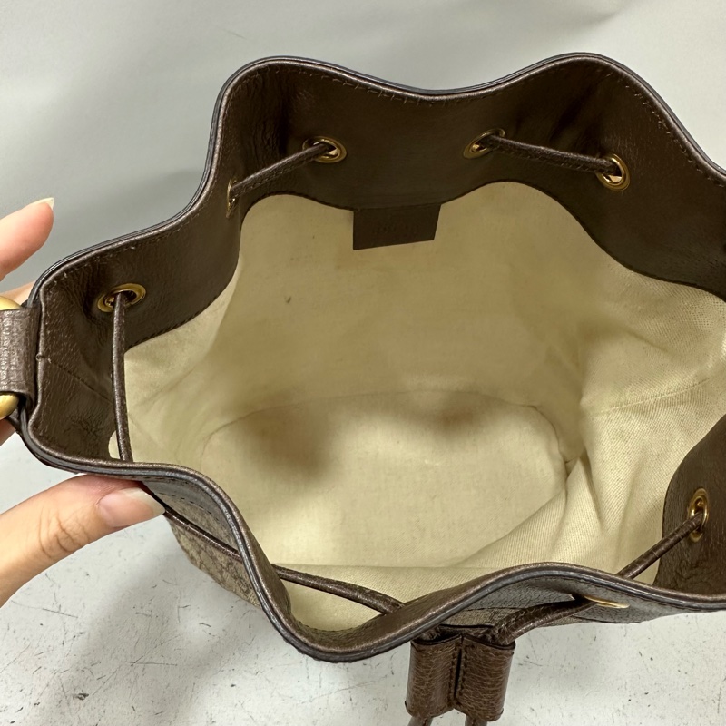 Gucci 540457 老花pvc拼牛皮水桶包 ophidia gg bucket bag-29