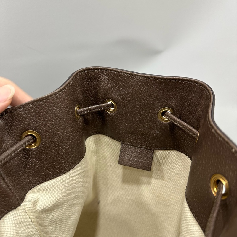 Gucci 540457 老花pvc拼牛皮水桶包 ophidia gg bucket bag-35