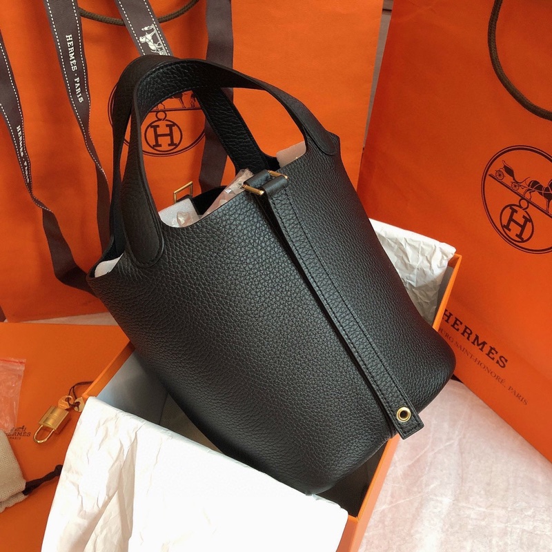 大全配🈶️購證❤️愛馬仕 #黑金 #菜籃子 18cm #picotin #hermes-4