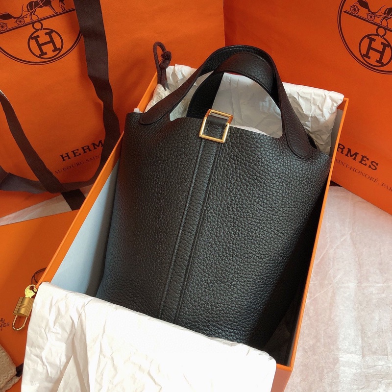 大全配🈶️購證❤️愛馬仕 #黑金 #菜籃子 18cm #picotin #hermes-6