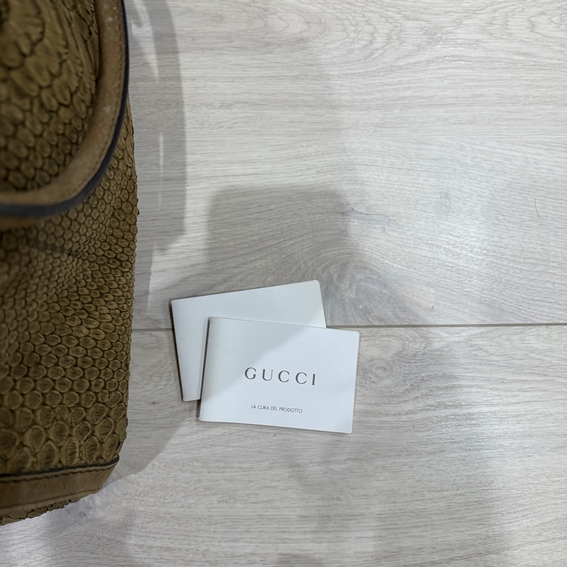 GUCCI Python Large GG Running Tote - Brown-6