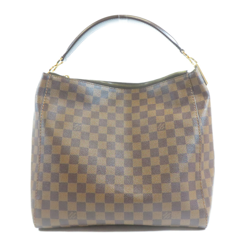 LOUIS VUITTON Damier Portobello PM金扣手挽袋-0