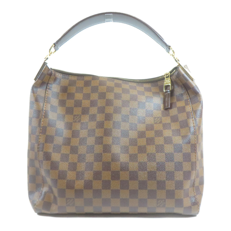 LOUIS VUITTON Damier Portobello PM金扣手挽袋-1
