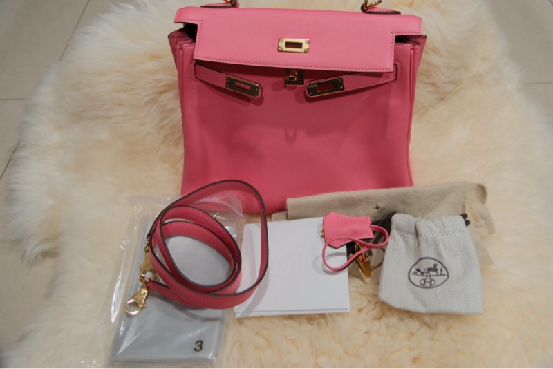 HERMES凱莉25公分金扣-6