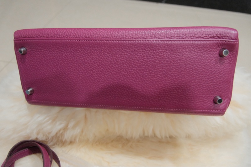 HERMES凱莉32公分銀扣-5