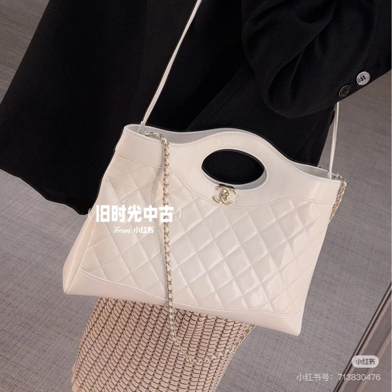 全新 芯片帶膜❤️ #香奈兒 #24s #31bag #橫版 #白金-2
