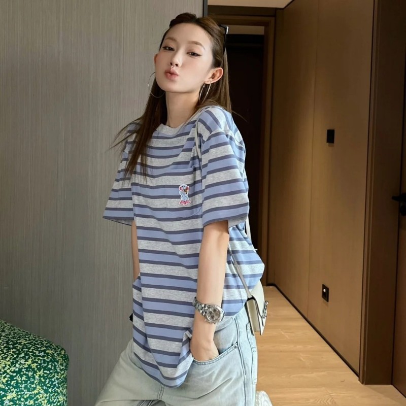 莉亞精品♡Dior 七夕限定條紋短T 尺碼L-3