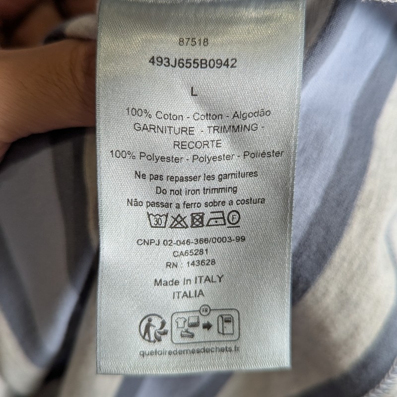 莉亞精品♡Dior 七夕限定條紋短T 尺碼L-4