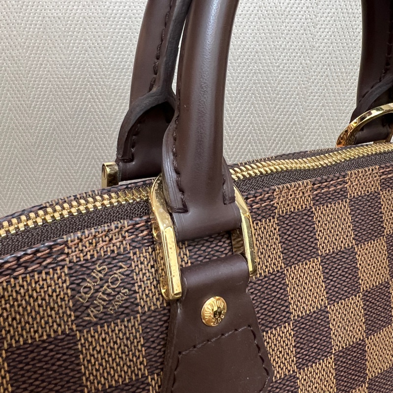 LV 咖格咖牛皮Alma PM手提貝殼包N51131-1