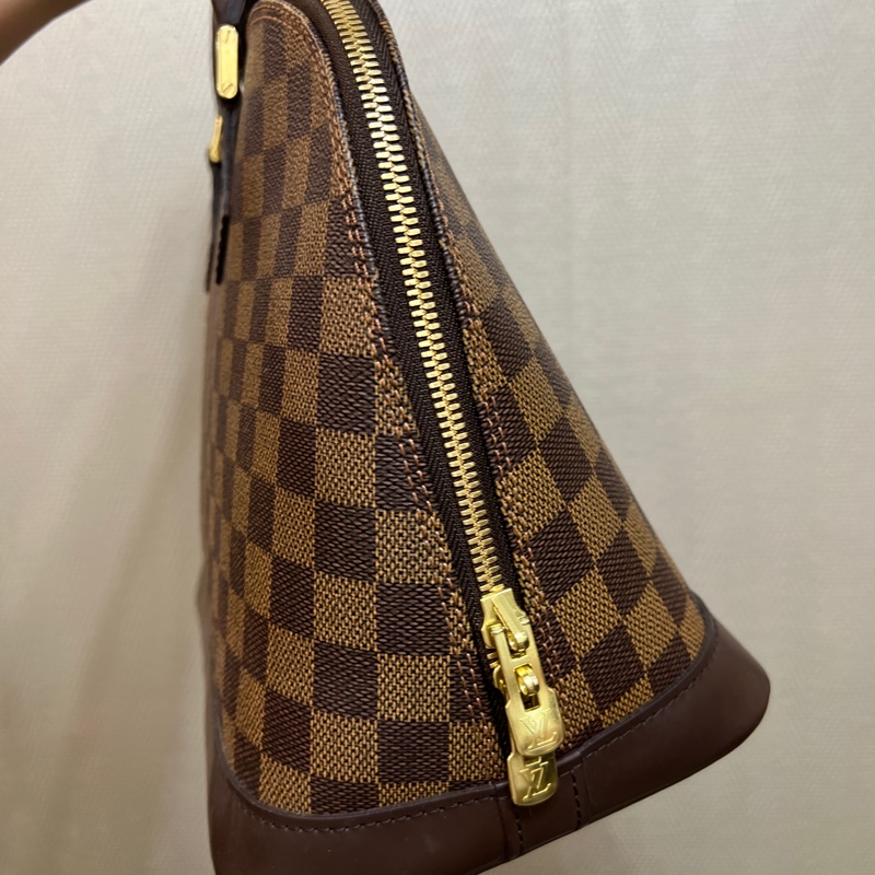 LV 咖格咖牛皮Alma PM手提貝殼包N51131-2