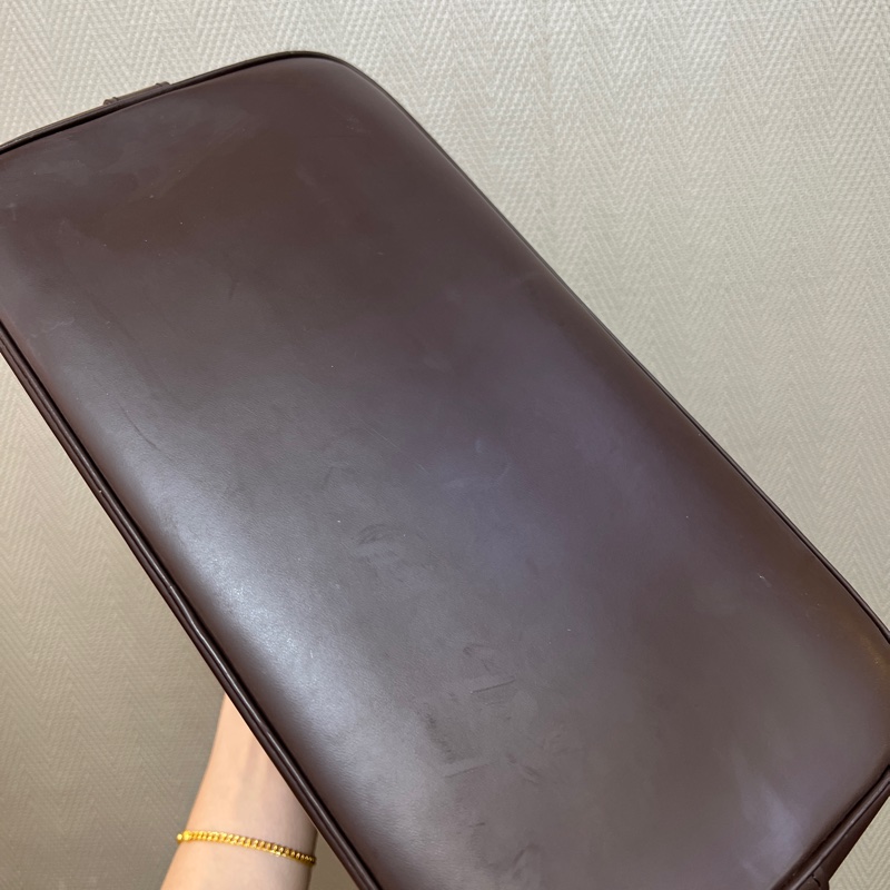 LV 咖格咖牛皮Alma PM手提貝殼包N51131-7