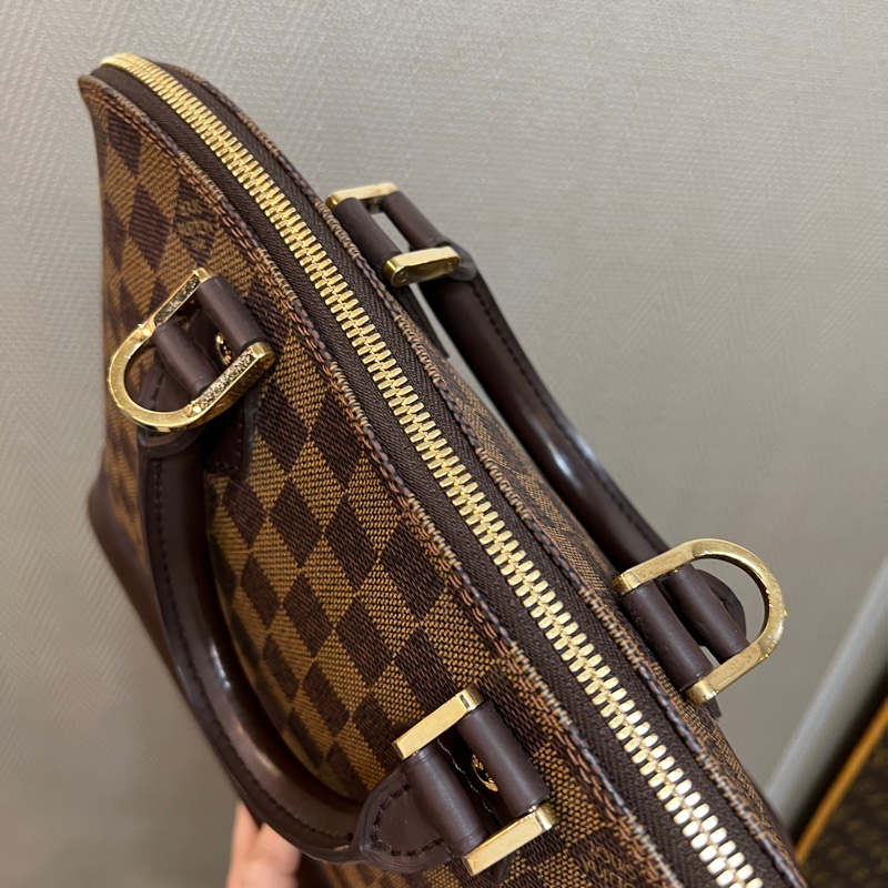 LV 咖格咖牛皮Alma PM手提貝殼包N51131-12