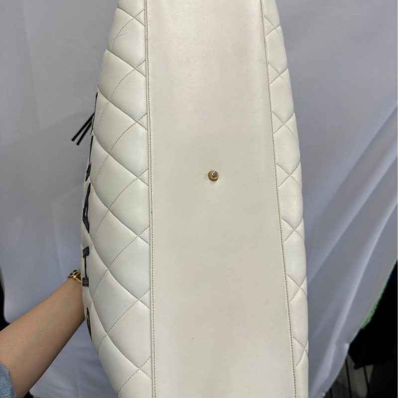 cHANEL白色保齡球包 vintage-5