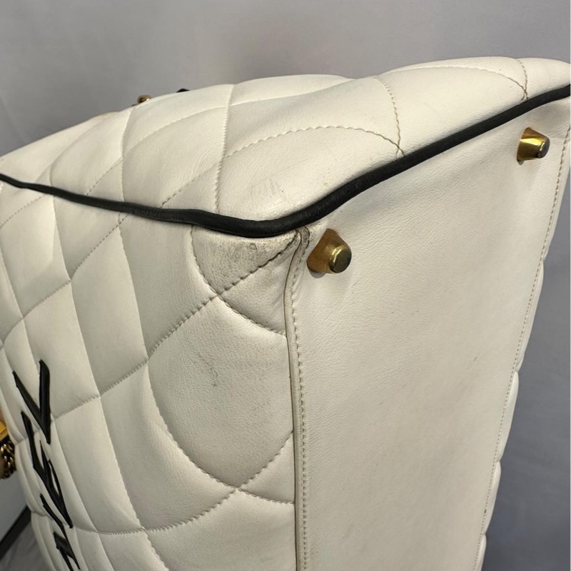 cHANEL白色保齡球包 vintage-9