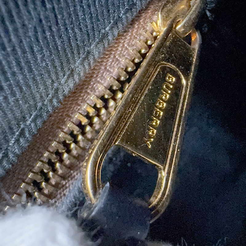 二手Burberry pocket系列迷你款TB字母條紋帆布手提斜背包 Burberry包 Burberry托特包-14