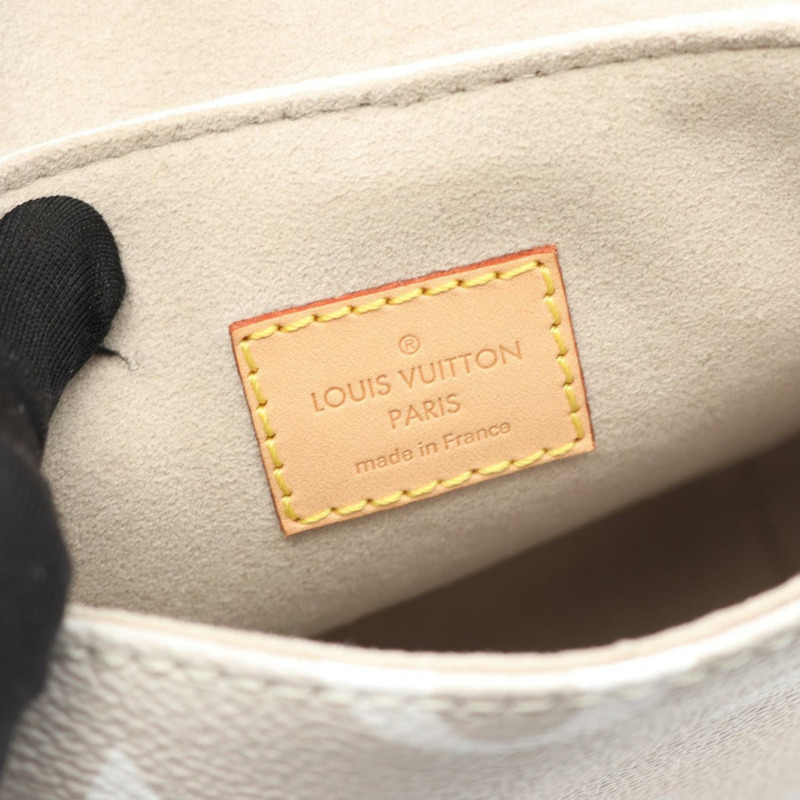 Louis Vuitton Tiny Backpack by the Pool，M45764，塗佈帆布和皮革 Monogram Giant，女款，灰棕色-3