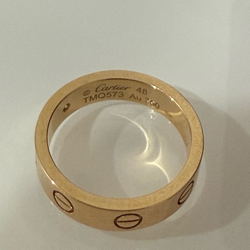 LOVE戒指 玫瑰金 小型款 1顆鑽石-7