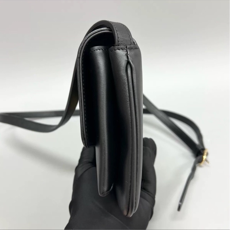 98新🌟Gucci黑金全皮Aril系列大logo單肩斜挎包-13