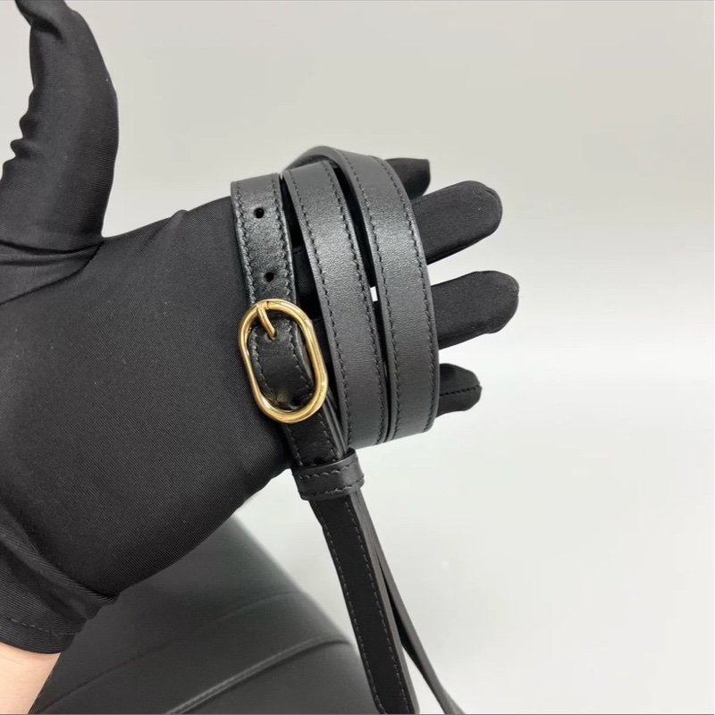 98新🌟Gucci黑金全皮Aril系列大logo單肩斜挎包-16