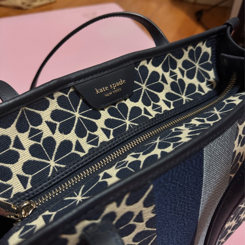 Kate Spade New York中號桃心四葉緹花包-1