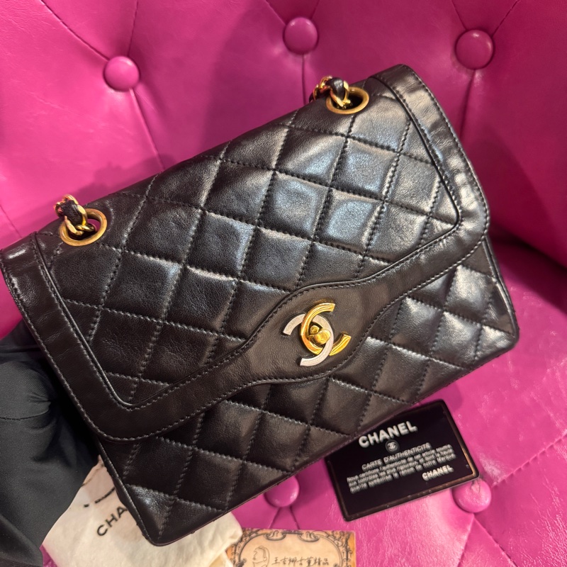 Chanel 巴黎限定鴛鴦釦小款CF/王吉娜古董精品-2