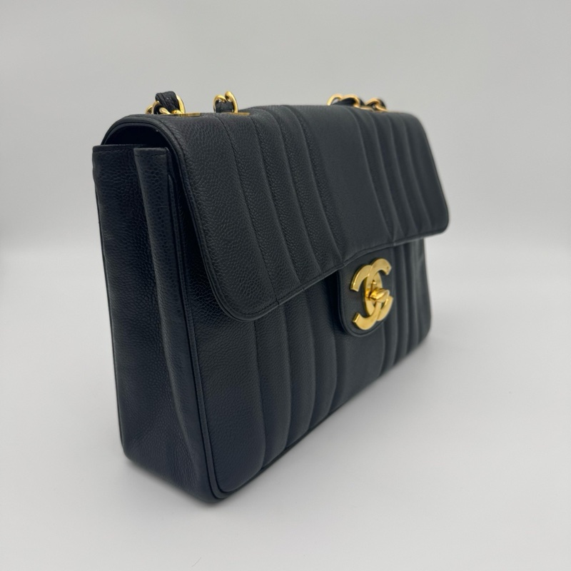 「JL精品代購」9新 香奈兒魚子醬黑金扣貝嫂30-5